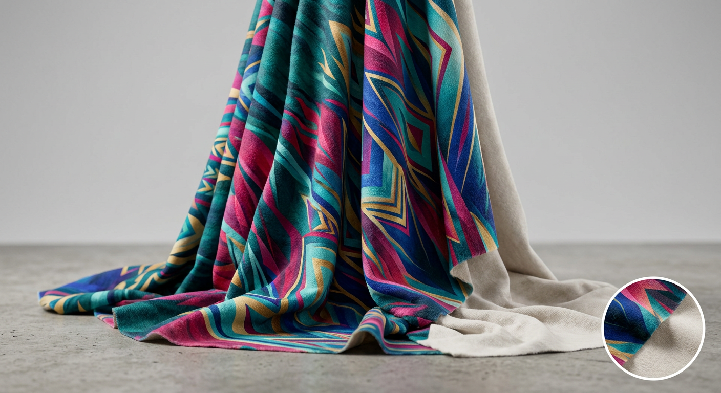 Brushed Cotton Digital Print Fabric