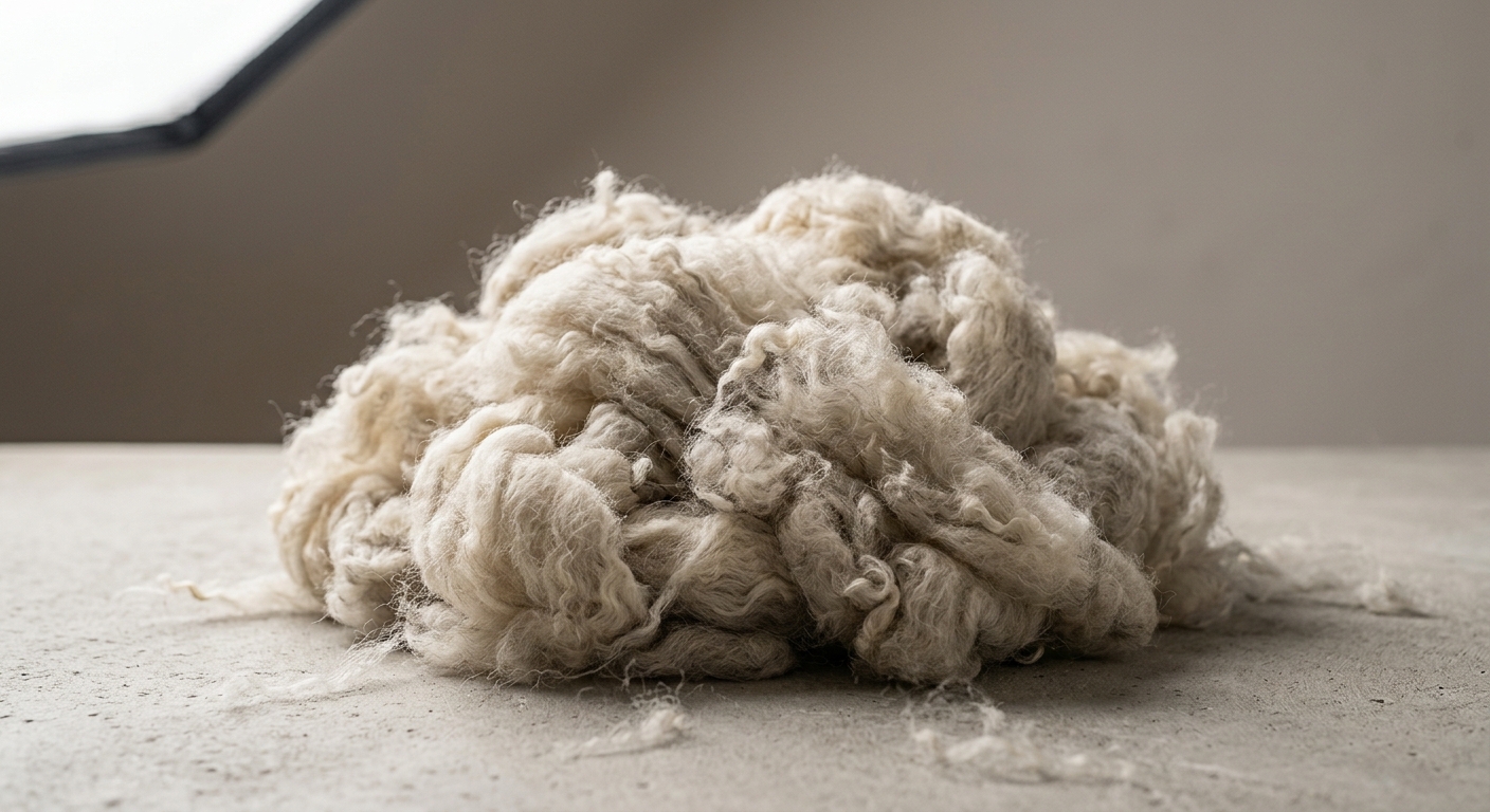 carbonised wool