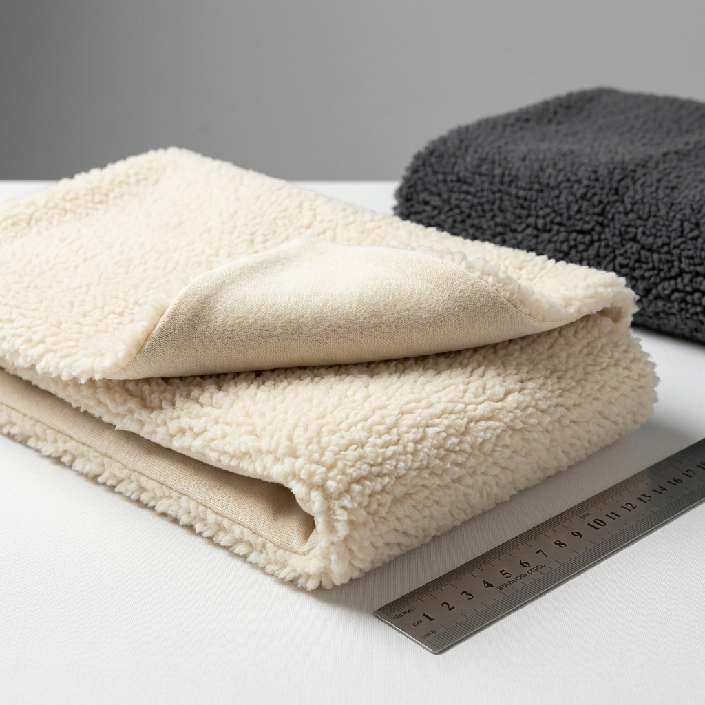 Sherpa fleece fabric