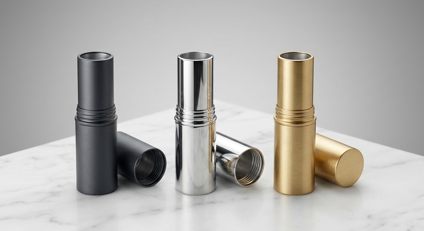 aluminum lipstick tube